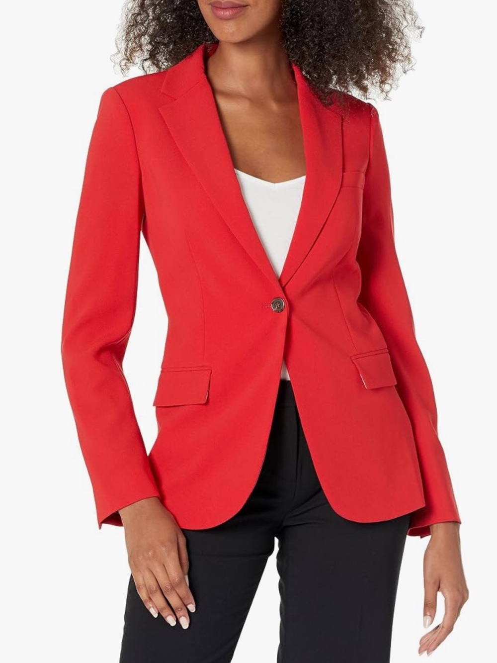 Theory Women's Crepe Staple Blazer in Red